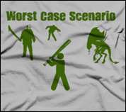 Worst Case Scenario t shirt classic scary movie shirt  