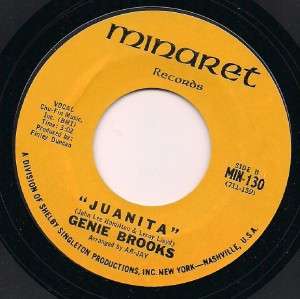 Genie Brooks Juanita Fine Time 45 Minaret Records  