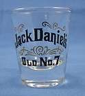 Jack Daniels Old No. 7 Shot Glass Black and Gold Libbey