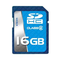 New Intel 16GB SD HC Class 2 Memory Card + Micro Reader  