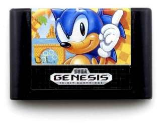 SONIC THE HEDGEHOG   Sega Genesis 16 Bit Video Game 010086010091 