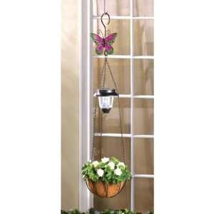  Solar Butterfly Hanging Planter Basket (S14631 CX)* Patio 