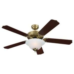  Max Plus Polished Brass 52 Ceiling Fan with Light