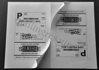 200 Self Adhesive Shipping Labels USPS CLICK N SHIP  