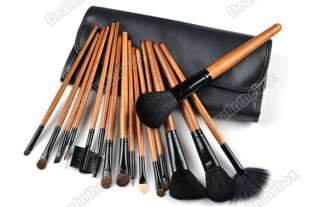   Makeup Salon Make up Cosmetic Brush Brushes Set Brown +Pouch  