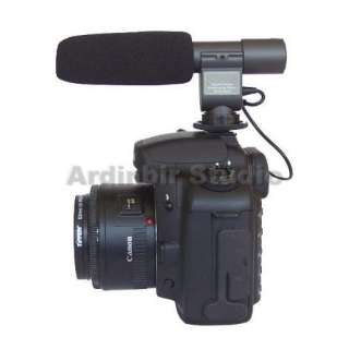  Stereo Video Shotgun Mic Microphone for Canon EOS 7D 5D 