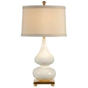    Wildwood White Pinched Porcelain Vase Table Lamp