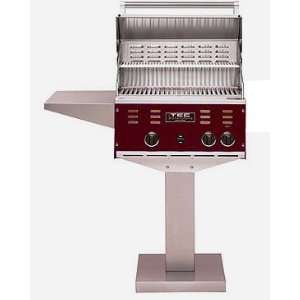  TEC Patio II Gas Grill on Bolt Down Post NG (Scarlet 