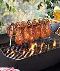 BBQ Grill Top Chicken Leg & Wing Rack Roaster Grilling Hanger