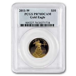  2011 W 1/4 oz Proof Gold American Eagle PR 70 PCGS Toys & Games