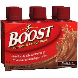  Boost Nutritional Energy Drink, Chocolate, 6ct Health 