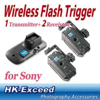 Wireless Flash Trigger 1 Transmitter+2 Receivers for Sony  