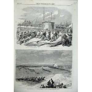    1866 Northumberland Ship Deck 1866 Horse Race Epsom