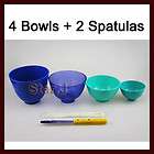 pcs New Dental Lab Rubber Mixing Bowls + 2 Spatulas