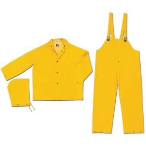   City Rainwear X Large Yellow Classic .35 mm PVC On Polyester Rain Suit