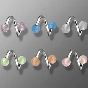   /Rainbow Balls   14G (1.6mm), Length 11mm, Sold as a Pair Jewelry