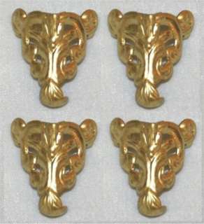 Brass Feet for Stained Glass Boxes Tools Supplies (4)  