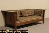 Stickley Oak Arts & Crafts Vintage Sofa or Settee  