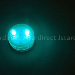 20 SUPER Bright Teal Dual LED Submersible Floralyte II Party Wedding 