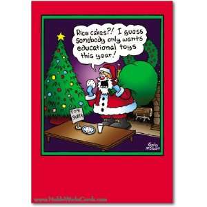  Funny Merry Christmas Card Rice Cakes Humor Greeting Randy 