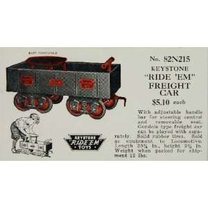   Freight Car RideEm Riding Toys   Original Print Ad