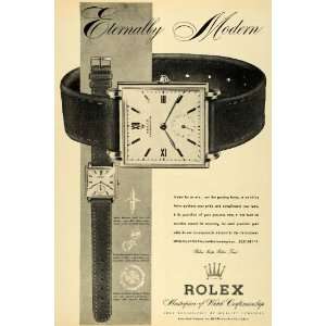  1947 Ad Rolex Wrist Watches Features Mens Jewelry 