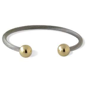 Sabona Professional Wire Magnetic Stainless Steel Twist Bracelet with 
