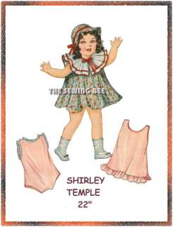 1A Shirley Temple Doll Wardrobe Pattern 22  