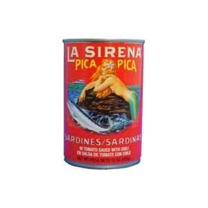 La Sirena Medium Hot Sardine 15 oz   Sardina Pica Poco  