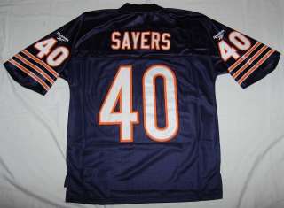 CHICAGO BEARS GALE SAYERS NFL SEWN THROWBACK JERSEY M  