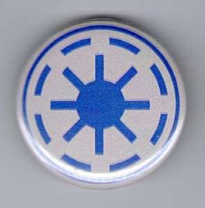 Button Pin Badge Star Wars Republic Symbol  