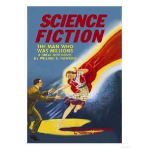 Science Fiction Captured by the Red Giant Giclee Poster Print, 18x24 