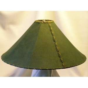  Western Leather Lamp Shade   24 Green Pig Skin