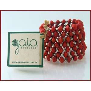 GAIA Pau Brasil Seed Bracelet ~ Love Seeds Bracelet ~ Hand 