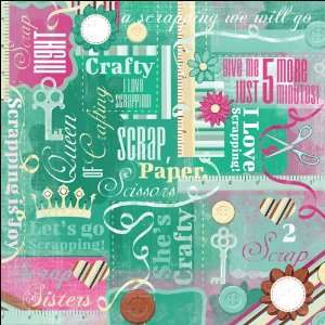  Scrapbooking Paper 12X12 Crafty Collage Arts, Crafts & Sewing