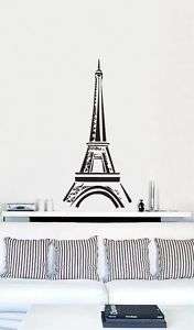 Vinyl Wall Art Decal Sticker Paris Eiffel Tower Decor  