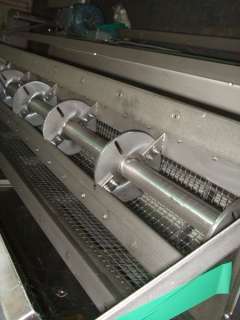 BELT DRYER DISCHARGE CONDITIONER AND CONVEYOR  