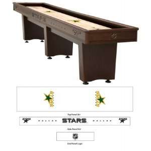   Finish Shuffleboard Table with Dallas Stars