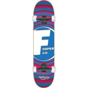  Foundation Super Rings Complete Skateboard   7.87 Blue w 
