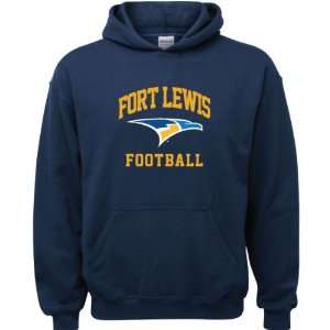   Skyhawks Navy Youth Football Arch Hooded Sweatshirt