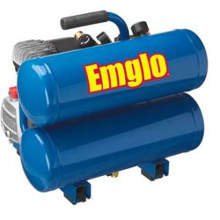 Emglo 1.1 HP 4 Gallon Oil Lube Twinstack Air Compressor E810 4V NEW 