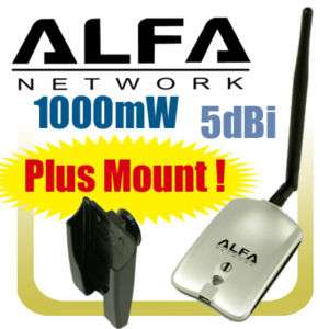 Alfa Network AWUS036H 1000mW Wireless G USB Adapter NEW  