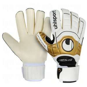   Soft Rollfinger Goalie Gloves White/Gold/Black/11