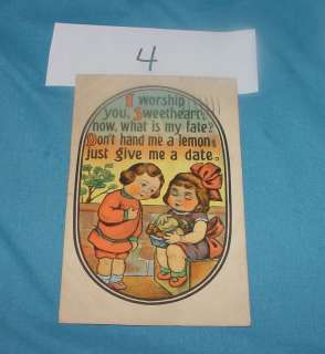   ANTIQUE LOVE ROMANCE POSTCARDS USED SOME POSTMARKED TEENS PC 17  