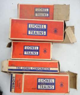 LOT vintage LIONEL ELECTRIC TRAINS w/boxes 6 PC ★  