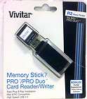 VIVITAR R2 EASY FINDER MEMORY STICK/ PRO/ PRO DUO CARD READER/WRITER 2 