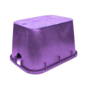 StormDrain 12 Deep Sprinkler Valve Box Purple Patio 