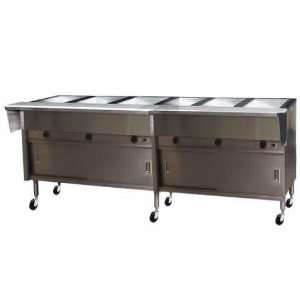  Electric Steam Tables Eagle (PHT6CB 240) 6 Well Portable 