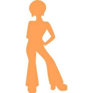  70s Girl Removable Wall Sticker