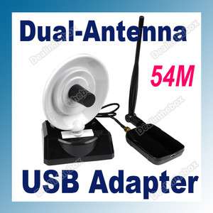   54M 802.11b/g/n WiFi Wireless USB Adapter Dual Antenna High power